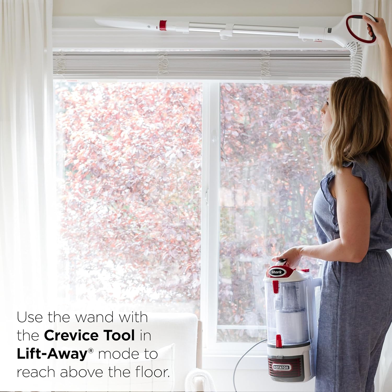 Shark Rotator Lift-Away Upright Vacuum with HEPA Filter, White/Red, NV501 — photo 6