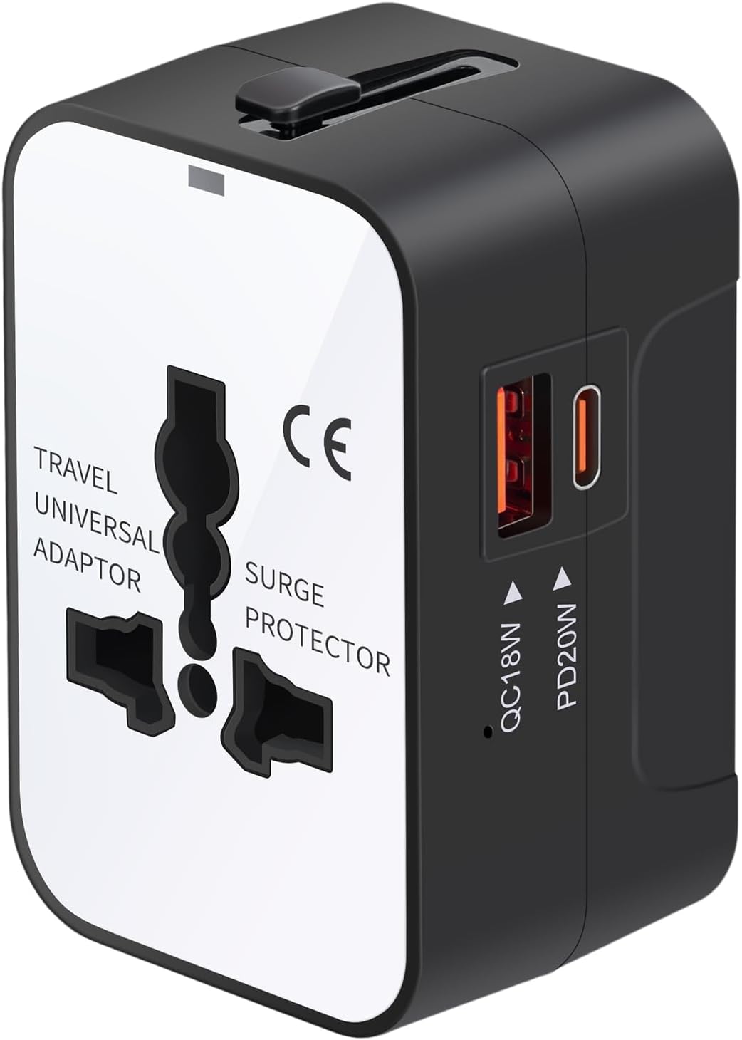 Universal Travel Adapter USB C, All in One Worldwide Plug Adapter, Black | Fast Charge GaN PD3.0, Type C USB-A Quick Charging, International Wall Charger, AC Power Outlet Converters, for USA EU UK AUS — photo 10