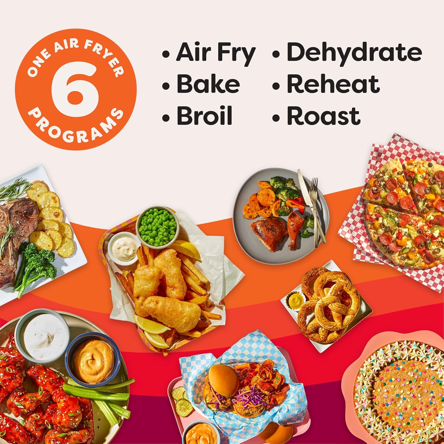 Instant Pot 6QT VORTEX Plus Air Fryer, 6-in-1, Air Fry, Broil, Dehydrate, Crisp, Roast, Reheat, Bake, Dishwasher-Safe Airfryer basket, from the Makers of Instant Pot, Stainless Steel — photo 4