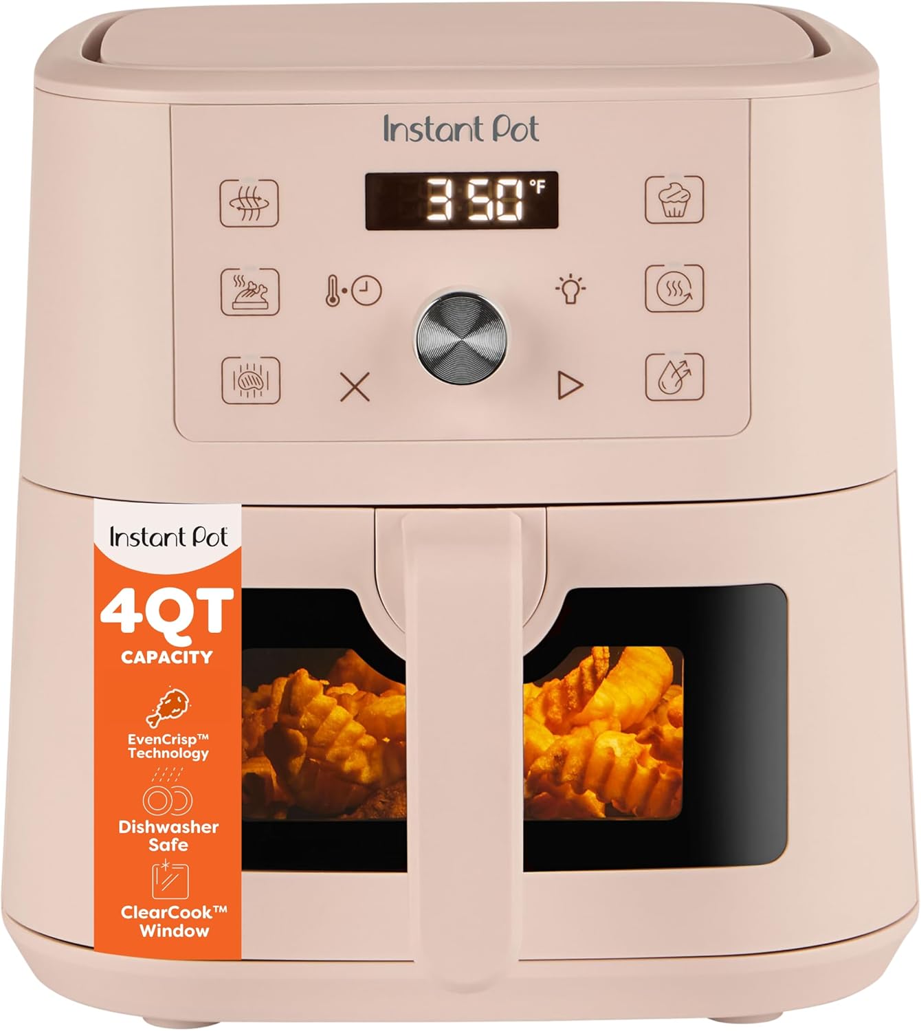 Instant Pot 6QT VORTEX Plus Air Fryer, 6-in-1, Air Fry, Broil, Dehydrate, Crisp, Roast, Reheat, Bake, Dishwasher-Safe Airfryer basket, from the Makers of Instant Pot, Stainless Steel — photo 10