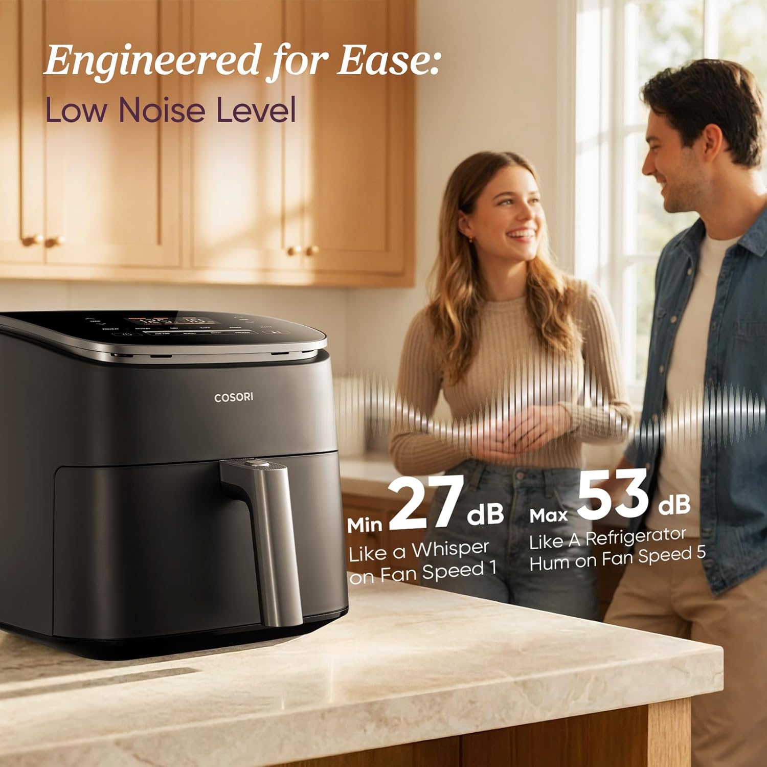 Cosori TurboBlaze Air Fryer, 9-in-1, 6 Qt, PFAS-Free Ceramic Coating | 90°–450°F, 5 Level Fan Speeds, 9 in 1 Air Fry, Roast, Bake, Broil, Dry, Frozen, Proof, Reheat, Keep Warm, Safety lock, 1725W — photo 9