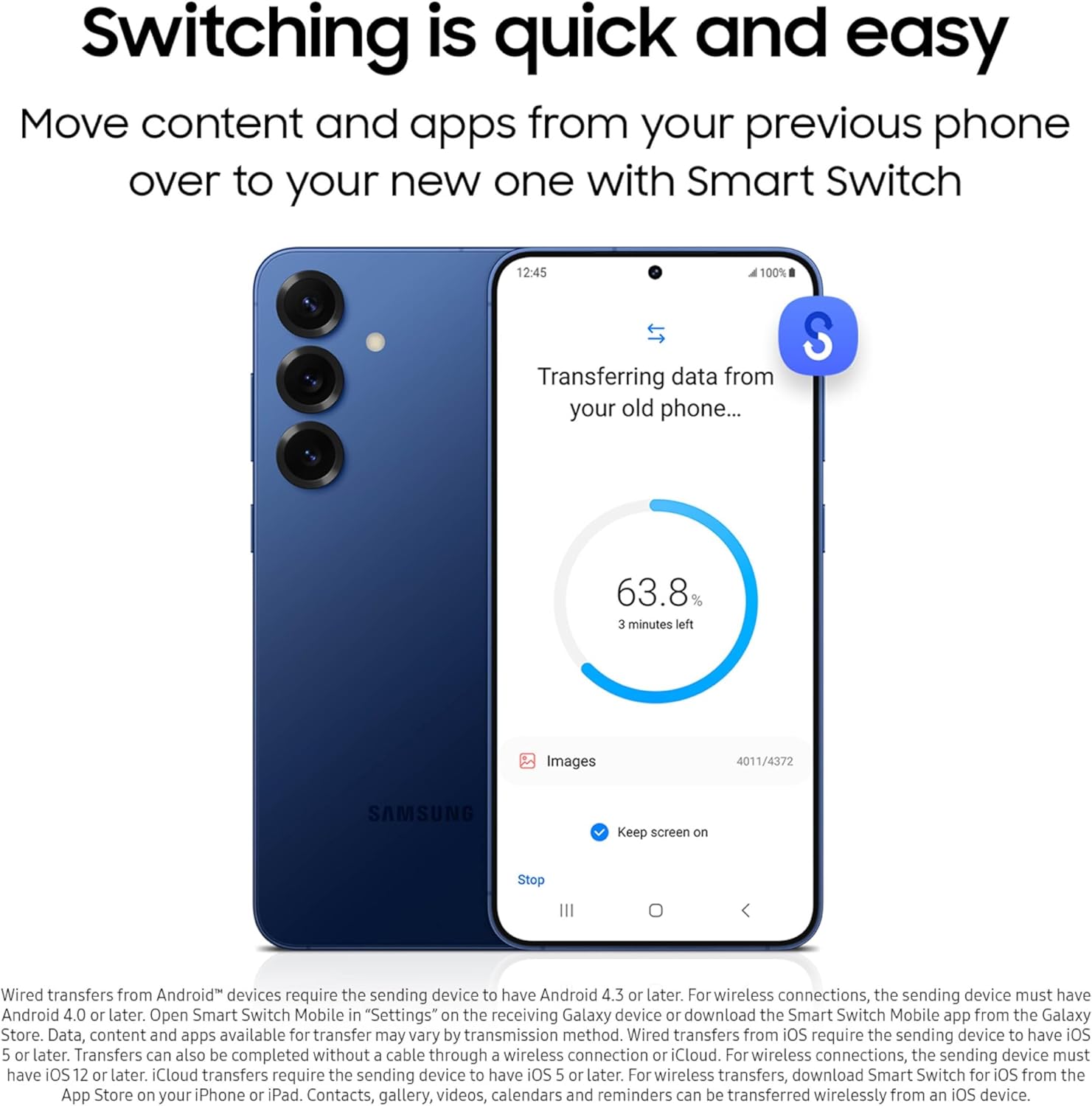 Samsung Galaxy S25+ Cell Phone, 256GB Smartphone, Unlocked Android, AI Night Mode Camera, Snapdragon 8 Elite Fast Processor, ProScaler Display, 4900mAh Battery, 2025, US 1 Yr Warranty, Navy — photo 7