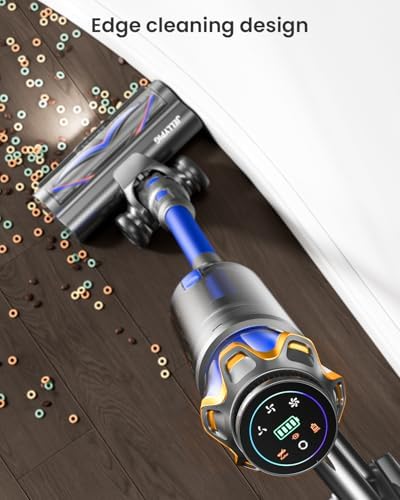 Cordless Vacuum Cleaner, Upgraded 650W 55KPA 70Mins Cordless Stick Vacuum Cleaner with Self-Standing and Touch Screen, Anti-tangle Wireless Vacumm, Vacuum Cleaners for Home/Pet Hair/Carpets/Floors — photo 10