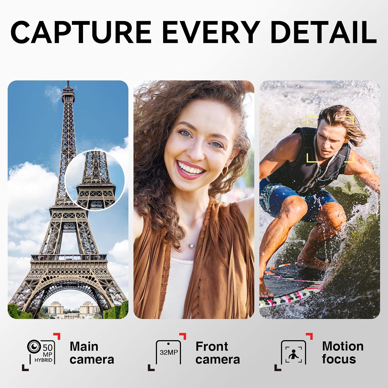 TCL 60 XE NXTPAPER 5G Unlocked Android Phone, 6.8" 120Hz Display, 8+128GB | NXTPAPER 3.0, Octa-core CPU, AI Tools, 50MP Main Camera, 5010mAh Battery, Cell Phone for Daily Use & Entertainment — photo 4