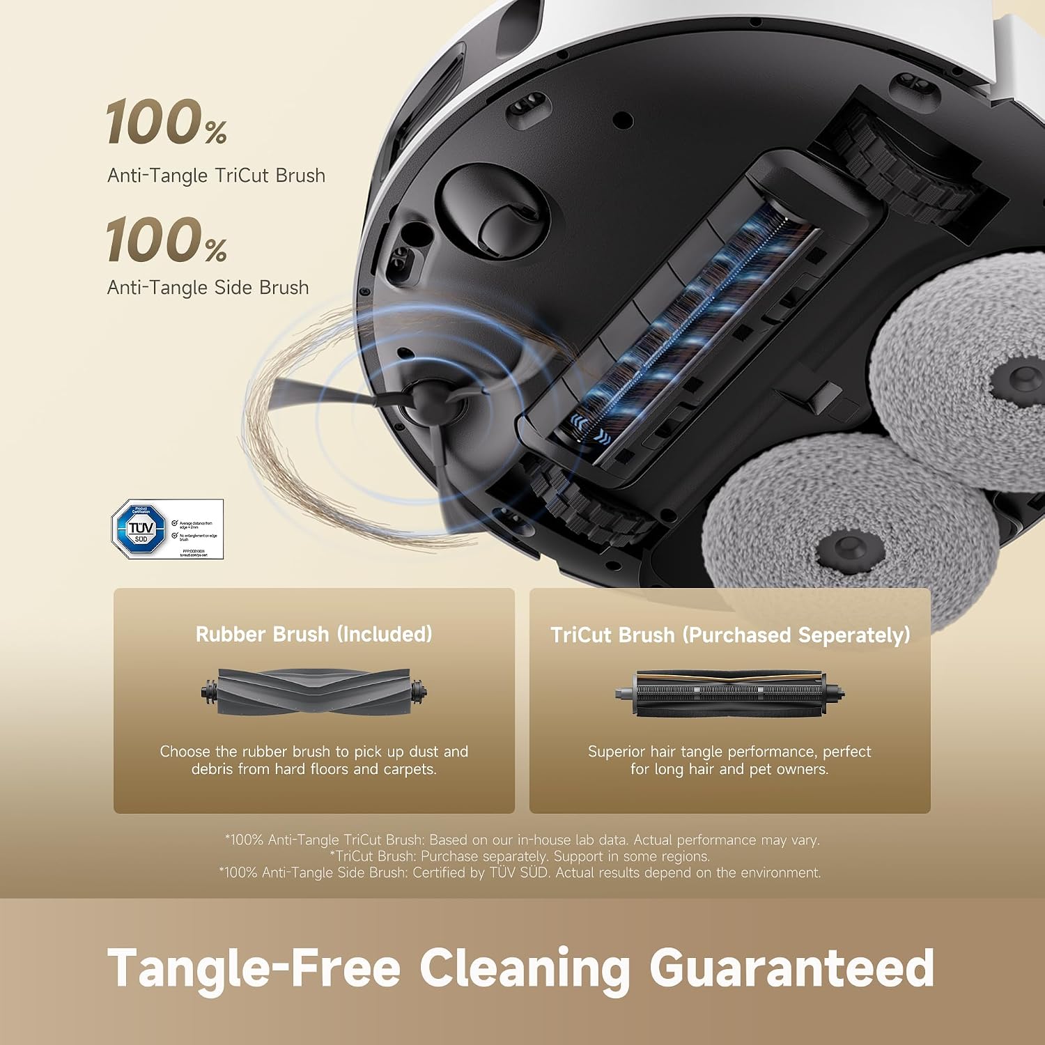 Dreame D30 Ultra CE Robot Vacuum and Mop, 25,000Pa Powerful Suction | 0.41in Mop Lifting, Multifunctional Base Station, Auto Dust Emptying & Mop Self-Cleaning, Smart Obstacle Avoidance, White — photo 6